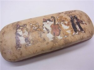 *Manhattaner's man is tana-z* glasses case cat /. -ply .. brown group *USED