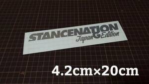 送料無料　スタンスstance　横20㎝③　北米　USDM　JDM　ヘラフラ　VIP フロント　バナー　カッティングステッカー　スタンスネーション