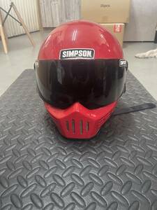 【正規品】SIMPSON シンプソン M30　57～59㎝　限定カラーRED　復刻版　おまけ付き