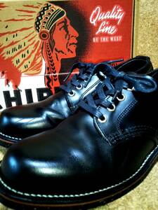 【CHIPPEWA】チペワ 1901M73 4インチ プレーントゥ オックスフォード 9D (27cm) 4inch SERVICE OXFORDS BLACK ブラック【箱付き良品】