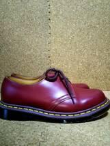 【Dr.MARTENS】ドクターマーチン 英国製 VINTAGE 1461Z 3ホールシューズ UK7 (26cm ) イングランド製 OXBLOOD 初期型復刻【箱付き極美品】_画像4