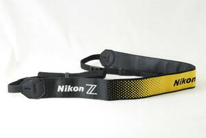 ☆Nikon ニコン Z ストラップ 黄色(イエロー)×黒色(ブラック) カメラ ゼット ストラップ ショルダー ネック ミラーレス camera strap☆
