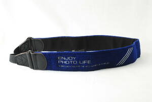 ☆MINOLTA ミノルタ ENJOY PHOTO LIFE カメラ ストラップ エンジョイ フォトライフ 紺色(ブルー)×灰色(グレー) Camera strap☆