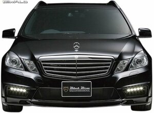 【M’s】 S212 W212 ベンツ Eクラス ステーションワゴン 前期 (2011-2013) WALD BLACK BISON フロントバンパースポイラー (LEDバージョン)