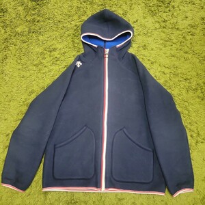 L Descente Fleece Jacket Wind Parker Foody Navy White Red K20J