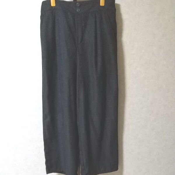 未使用品 タグ付 サス付 大きいサイズ ワイドパンツ LL 黒