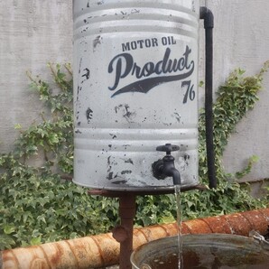 アメリカン雑貨 雨水タンク 貯水タンク ガレージ雑貨 シャビーなオイル缶スタイル #アメリカンヴィンテージな家 #エコライフ #ECO #給水