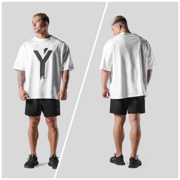 【オンライン完売入手困難】エドワード BRUSH Y BIG T-SHIRTS XL- WHITE