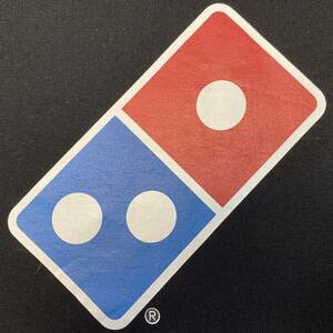 激レア!状態良好!Domino's Pizzaドミノピザ台場店 限定販売!稀少!現行シングルロゴ オフィシャル スーベニア アドバタイジングTシャツM企業