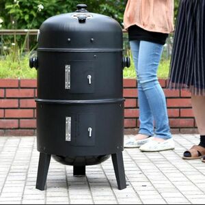 バーベキューコンロ バーベキューグリル BBQ 丸型 大型 蓋付き コンロ 屋外用 アウトドア キャンプ レジャー用品