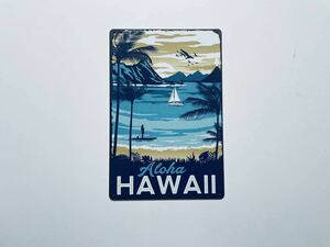 ブリキ看板 20×30㎝ HAWAII ハワイ ハワイアン 波 サーフィン 水着 海 夏 アメリカンガレージ お洒落に インテリア 新品 PRO-445 