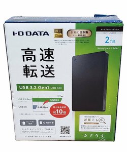 IO DATA/アイ・オー・データ HDPH-UT2DKR USB 3.2 Gen1 USB3.0 ポータブル ハードディスク カクうす Lite 2TB 新品