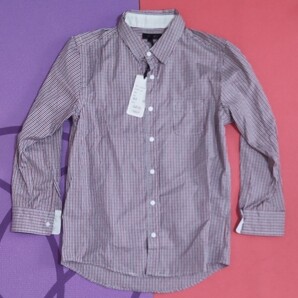 アリューメール 長袖シャツ サイズ1 赤系チェック 綿100% 8176103