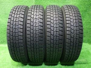 中古 ダンロップ タイヤ 冬 145/80R12 4本 2019年 WM02