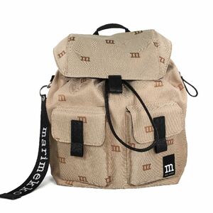 【marimekko】マリメッコ　リュック　Everything Backpack L　M-Logo