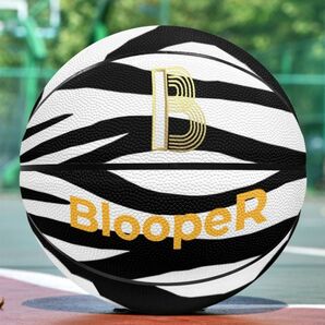 【送料無料】屋内外兼用バスケットボール ゼブラ-ホワイト BloopeR ブルーパー