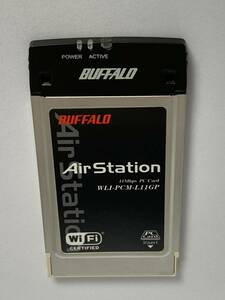 無線LAN PCカード バッファロー buffalo air station WLI-PCM-L11GP 11Mbps