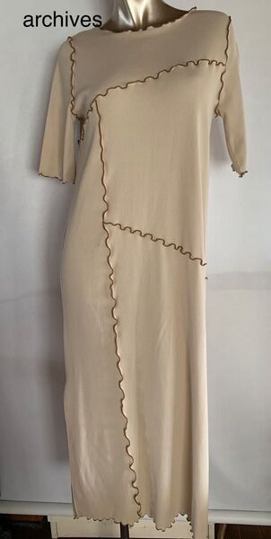 お値下げ★ 【美品】archives アルシーブ ロングワンピース サイズM スリット入り