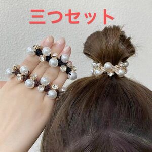 ヘアゴム　ヘアシュシュ　ヘアピン　ウェディング　 結婚式　豪華ジュエリー　ヘッドドレス　ヘアアクセサリー　髪飾り