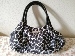 [USED]kate spade Kate Spade handbag * leopard print enamel one part with defect 