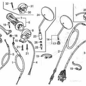 AC16 純正 スピードメーター クッション AC18 エイプ 50 FI ラバー HC07 パッキン メーター 下 ゴム HC13 黒 Ape 100 新品 .165の画像5