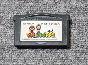 2776【起動確認済み】マリオ&ルイージRPG　GBA　端子メンテナンス済み