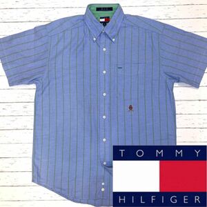 値下げ！美品 【TOMMY HILFIGER】トミーヒルフィガー　カジュアルシャツ(M)