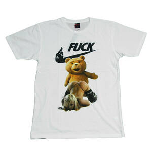 映画Tシャツ テッド TED セクシーガール Hなくまさん FUCK ジョーク ストリート おもしろTシャツ メンズ 半袖★tsr0120-wht-xl