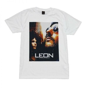 映画Tシャツ レオン LEON マチルダ ジャン・レノ ストリート系 デザインTシャツ おもしろTシャツ メンズ 半袖★tsr0544-wht-m