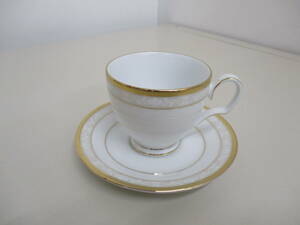 F24 Noritake fine porcelain 4335L HAMPSHIRE GOLD カップ＆ソーサー レア 陶磁器 ノリタケ