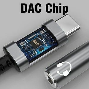 【DAC内蔵型タイプ】TypeC 3.5mmイヤホン 変換ケーブル　タイプC