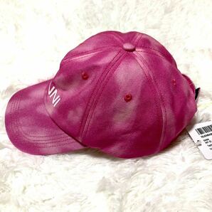 【新品】GANNI ガニー オーガニックコットン キャップ 帽子 ピンクの画像4