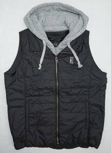  Edwin Golf женский Layered лучший S размер обычная цена 24840 иен черный чёрный EGL PADDING LAYERED VEST с хлопком капот 2WAY