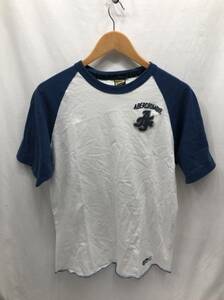 アバクロ Abercrombie & Fitch Vintage Tee Tシャツ 半袖 メンズ L ホワイトxブルー アバクロンビー＆フィッチ 23090501i1