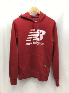 new balance パーカー スウェット メンズ S レッド ボルドー ロゴプリント ニューバランス 23092202