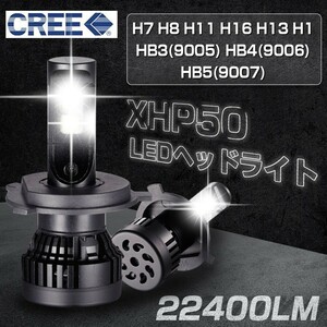 即納 CREE製XHP50 LED ヘッドライト/フォグランプ 22400LM HB3/HB4 DC12V 6500K 純正発光VB