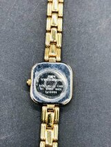 テクノス QZ TJ10006 スクエア ストーンベゼル 白文字盤 レディース腕時計 クオーツ 腕時計_画像2
