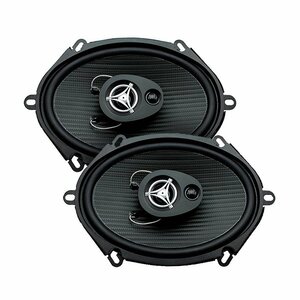 ■USA Audio■Power Acoustik パワーアコースティック EF-573 3-Way 12.7ｘ17.8cm (5ｘ7インチ) Max.500W ●保証付●税込