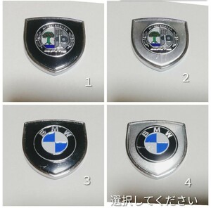 BMW アルピナ シールド エンブレム ブラック シルバー 選択してください