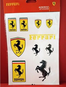 18【イタリア物】フェラーリ ステッカー セット 大人気　ホログラム シリアルナンバーあり フェラーリ純正品