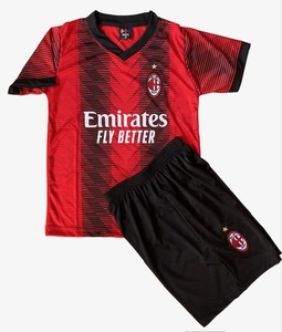  новый товар AC Milan (H)23/24 детский 150-160. верх и низ в комплекте футбол Uni Home быстрое решение / немедленная уплата Италия Serie A XXL размер 