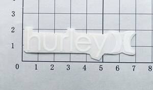 hurley )( international White Logo & Trademark ステッカー ハーレー インターナショナル 白ロゴ & トレードマーク ステッカー