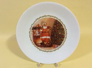 [ super rare /OLD CORELLE/R028] Old ko rail / Coca * Cola / Santa Claus / dinner plate /Mi/ Mid-century 