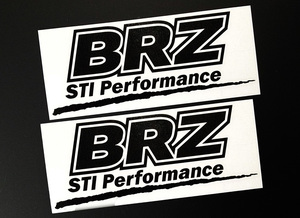 BRZ STI Performance カッティングステッカー 2枚セット 160mm×64mm 送料無料!! 
