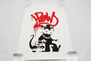 希少 WCP Banksy バンクシー GANGSTA RAT リプロダクション シルクスクリーン プリント 現代アート 限定品