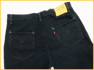 【1円〜スタート】Levi's Red POSITIVELY SUPERIOR W34 ブラック タック パンツ ジーンズ リーバイス イエローパッチ サークルR メンズ