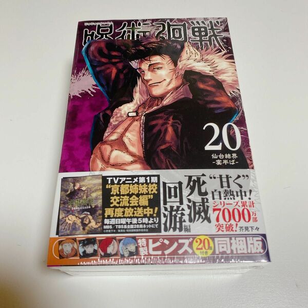 呪術廻戦 20巻 特製ピンズ20個付き同梱版 (ジャンプコミックス)