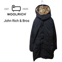 【WOOLRICH】ラビットファー ロングダウンコート A-1224_画像1