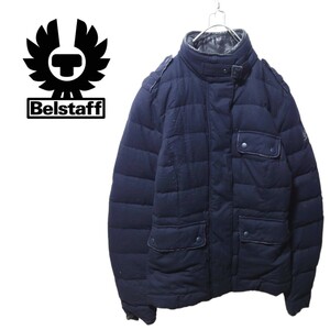 [Belstaff] с капюшоном . кожа воротник Goose пуховик A-1254