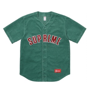 SUPREME 18SS Corduroy Baseball Jersey コーデュロイ ベースボールシャツ【Mサイズ】